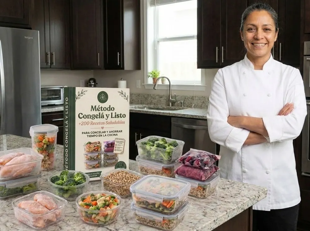 Chef Marcela con el Método Congelá y Listo y comidas listas para congelar